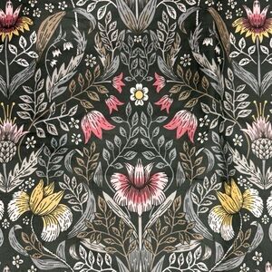 IKEA Floral Pillow with Pink and Yellow Accents